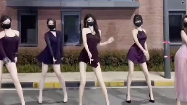 视频里边有几个女孩儿