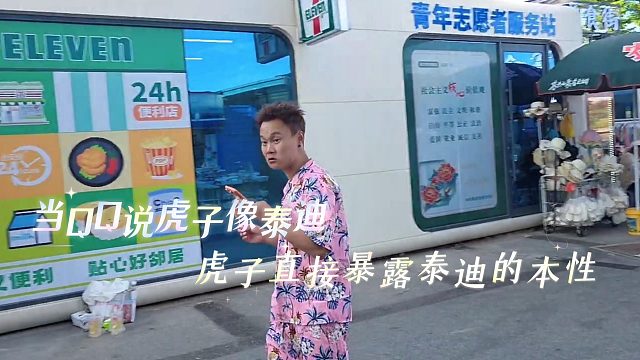 当QQ说虎子像泰迪，虎子直接暴露泰迪的本性