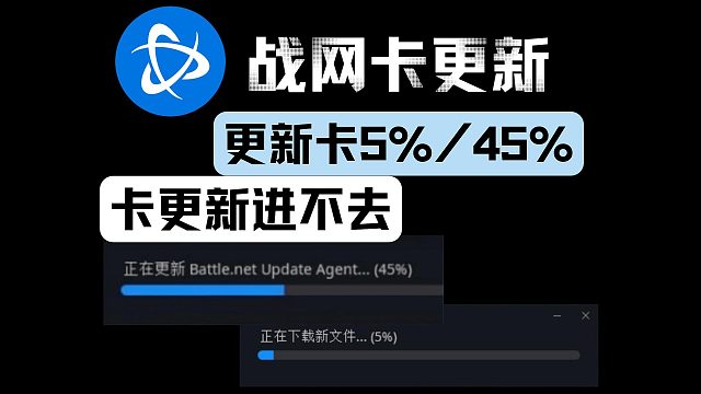 【战网】启动/安装卡正在更新？进度条卡5%/45%怎么办？免安装版完整战网使用攻略