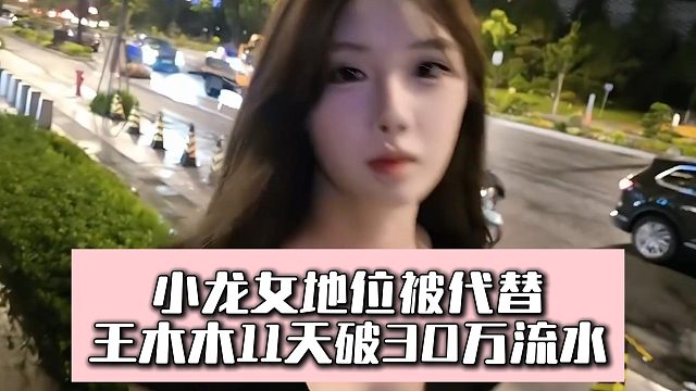 小龙女地位被代替，王木木11天破30万流水