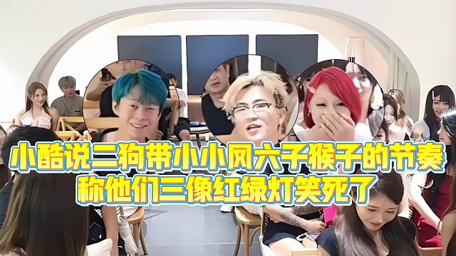 【小小小酷哥】小酷说二狗带小小凤六子猴子的节奏，称他们三像红绿灯笑死了