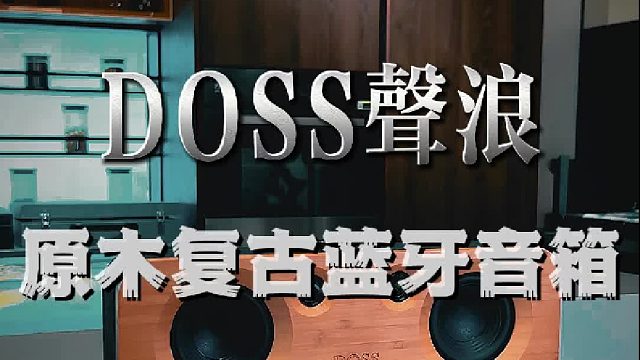 茶室标配复古音响，音质颜值双双在线！DOSS声浪原木音响
