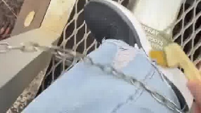 国外进入公园前要把鞋子上的泥土都要搞干净才能进去​