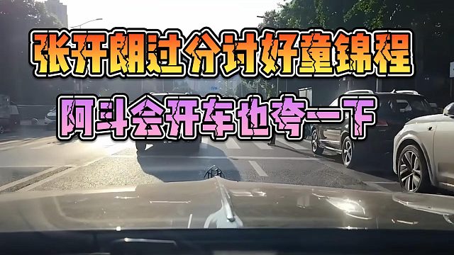 张开朗过分讨好童锦程，阿斗会开车也夸一下