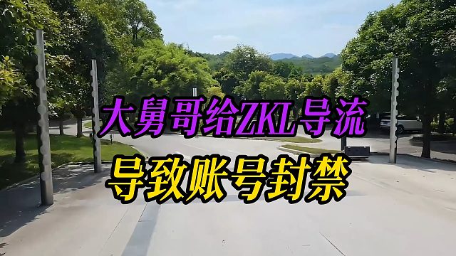 大舅哥给ZKL导流，导致账号封禁