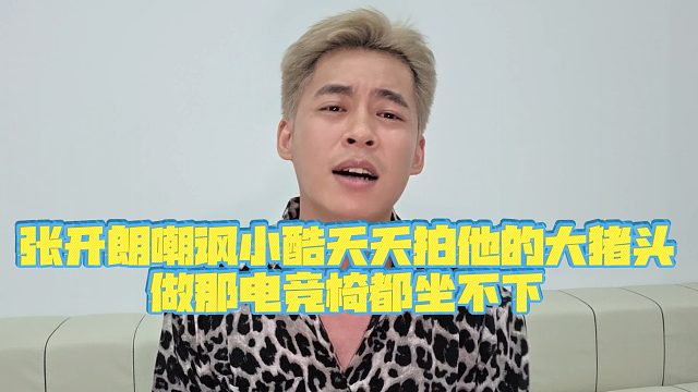【集梦张开朗【233】】张开朗嘲讽小酷天天拍他的大猪头，做那电竞椅都坐不下