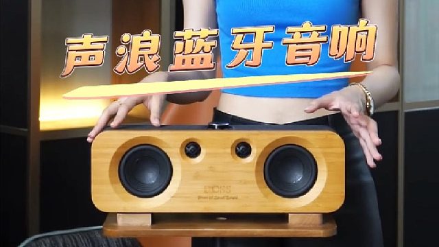 茶室放什么音响好听又好看？推荐这款DOSS原木音响