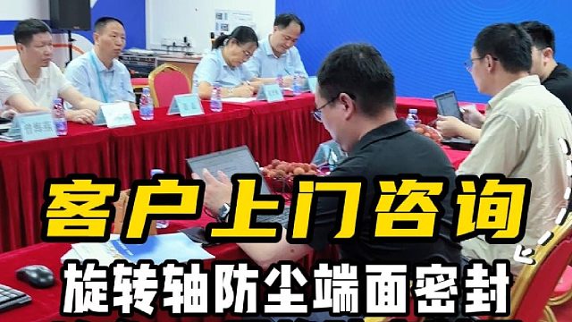 客户上门咨询，旋转轴防尘端面密封认准VD型橡胶密封圈