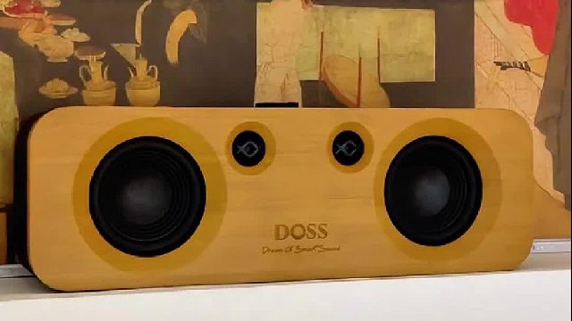 让旋律立体生动，装点你的居家时光！DOSS声浪原木复古蓝牙音箱