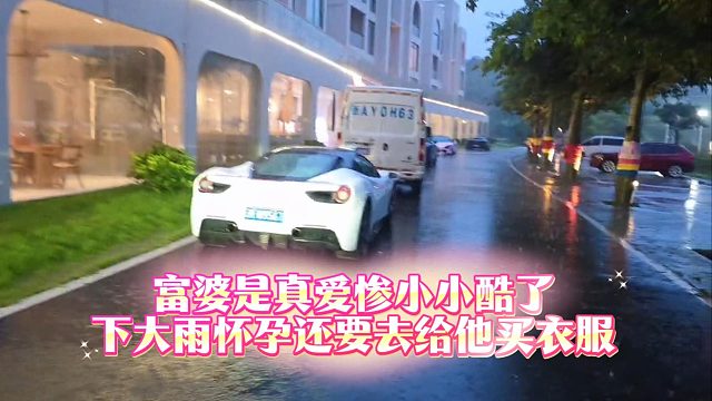 富婆是真爱惨小小酷了下大雨怀孕还要去给他买衣服