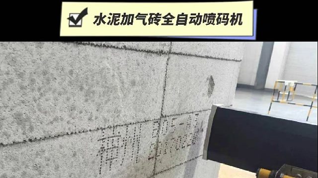 水泥加气砖全自动喷码机