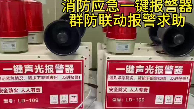 广东狮子王消防火灾一键声光报警器群防联防报警