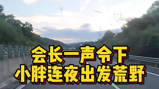 会长一声令下，小胖连夜出发荒野