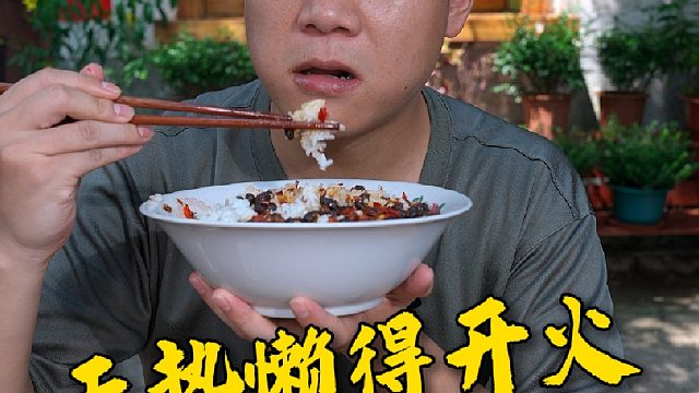 这天热懒得开火做饭，你就拿这个新品酱香豆豉拌饭拌面夹馒头贼香