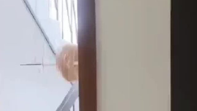 楼上将卷草机安在网友家门口，多次协商依然我行我素，当事人_有时晚上回来一抬头也吓一跳