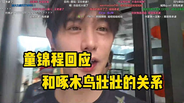 童锦程正面回应和啄木鸟壮壮的关系