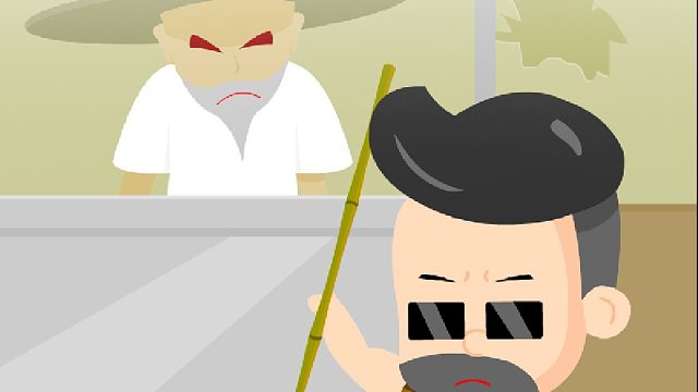 善良大爷遇到盲人顾客
