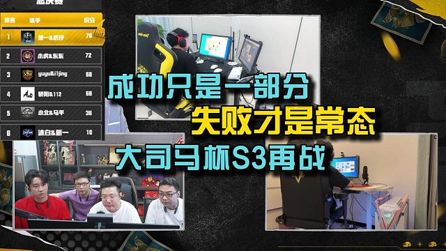 【马平】成功只是一部分，失败才是常态！大司马杯S3再战！