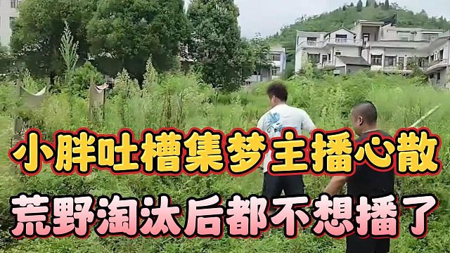 小胖吐槽集梦主播心散，荒野淘汰后都不想播了