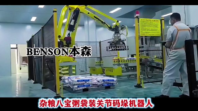 杂粮八宝粥袋装关节码垛机器人