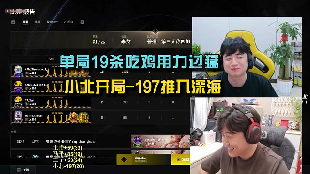 【小海】单局19杀吃鸡用力过猛，小北开局-197推入深海！