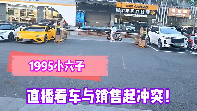 1995小六子直播看车与销售起冲突！