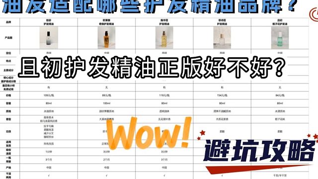 且初护发精油正版好不好？油头护发精油怎么选？避坑攻略)