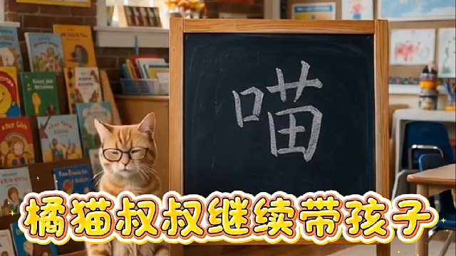 橘猫叔叔继续带孩子