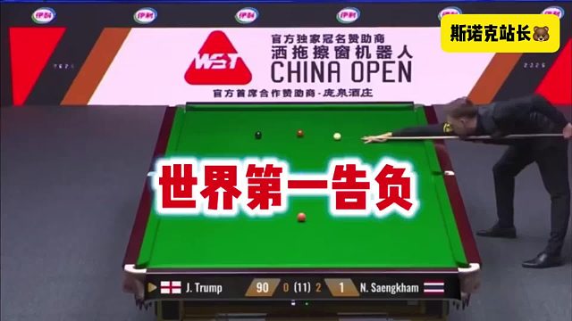 世界第一首轮出局！ 特鲁姆3-6不敌排名第45位的桑坎姆，首轮爆冷出局