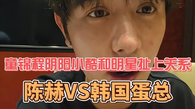 童锦程阴阳小酷和明星扯上关系，陈赫VS韩国蛋总