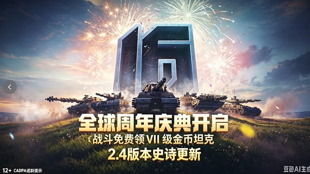 重磅更新坦克世界 2.4 版本动力全开，画质升级史诗级更新！全新6台11级战车抢先解析！