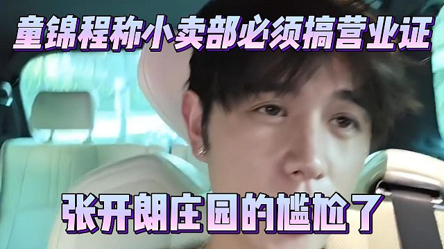 童锦程称小卖部必须搞营业证，张开朗庄园的尴尬了