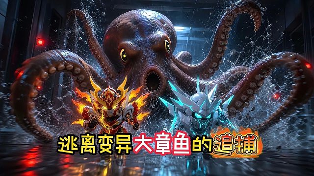 蛋仔小镇水族馆偶遇变异大章鱼！