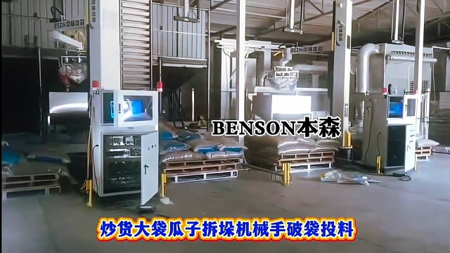 炒货大袋瓜子拆垛机械手破袋投料