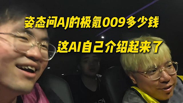 姿态问AJ的车极氪009多少钱，突然AI自己介绍起来了，没收广告费抓紧制止