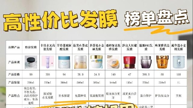 干枯修护发膜榜单有哪些？哪款发膜比较好用有效果？真的吹爆！