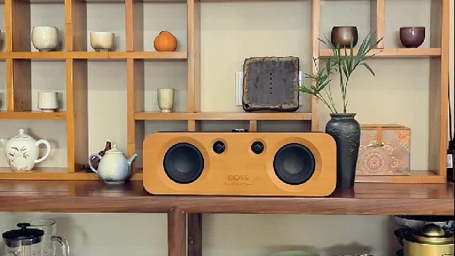 茶室音响推荐这款声浪原木复古蓝牙音箱