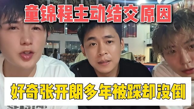 童锦程主动结交原因，好奇张开朗多年被踩却没倒