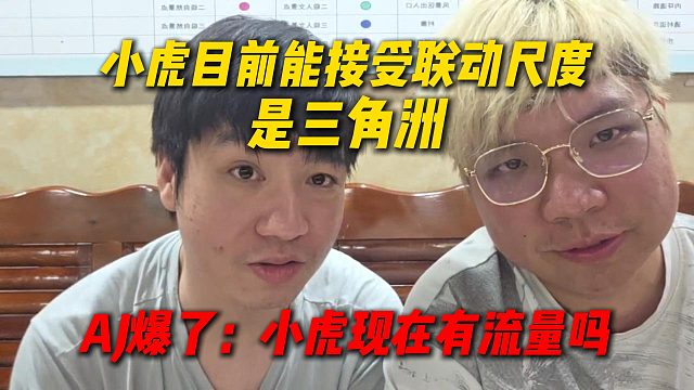Letme谈小虎目前能接受联动的尺度是三角洲，AJ直接爆了：小虎现在有流量吗