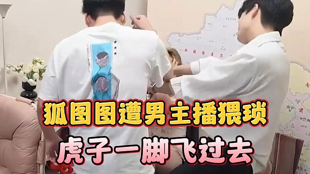 狐图图遭男主播猥琐，虎子一脚飞过去