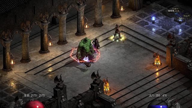 【战斗蜗牛】暗黑2新DLC3.3-霍拉松影刃反伤恶魔术士