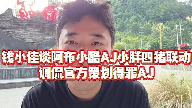 【钱小佳】钱小佳谈阿布小酷AJ小胖四猪联动，调侃官方策划得罪AJ