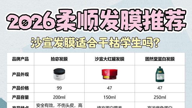 沙宣发膜学生党可入吗？闭眼入的高性价比发膜！功课收好