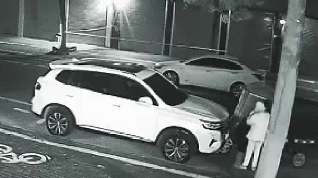 目测：白车司机全责，开车没有人