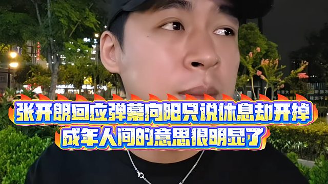 【集梦张开朗【233】】张开朗回应弹幕向阳只说休息却开掉，成年人间的意思很明显了