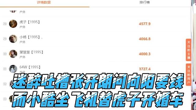 迷醉吐槽张开朗问向阳要钱，而小酷坐飞机替虎子开婚车
