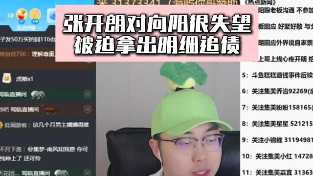张开朗对向阳很失望，被迫拿出明细追债