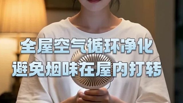 全屋空气循环净化，避免烟味在屋内打转
