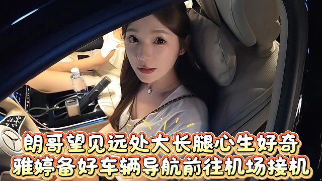 朗哥望见远处大长腿心生好奇，雅婷备好车辆导航前往机场接机