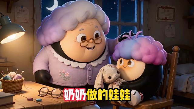 奶奶亲手做的娃娃我好喜欢